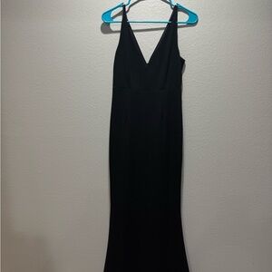 Lulu's Classic Black Maxi Dress